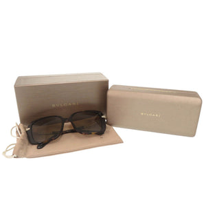 美品 ブルガリ セルペンティ 8237-B-F プラスチック メタル ラインストーン ブラウン サングラス 0287【中古】BVLGARI