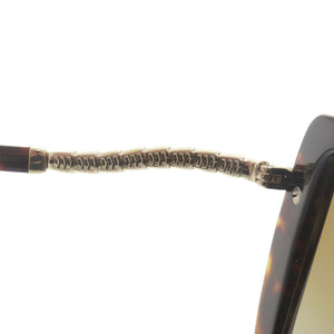 美品 ブルガリ セルペンティ 8237-B-F プラスチック メタル ラインストーン ブラウン サングラス 0287【中古】BVLGARI
