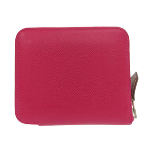 美品 エルメス アザップシルクインコンパクト Silk-In Compact Z刻印(2021年製) シルバー金具 バレニア エプソン フランボワーズ ナタ ピンク クリーム コインケース 0309【中古】HERMES