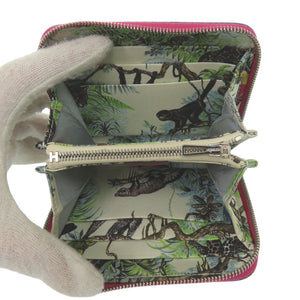 美品 エルメス アザップシルクインコンパクト Silk-In Compact Z刻印(2021年製) シルバー金具 バレニア エプソン フランボワーズ ナタ ピンク クリーム コインケース 0309【中古】HERMES