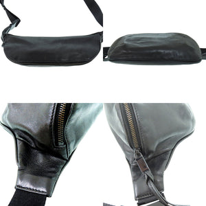 サンローランパリ レザーボディバッグ FLY505671 レザー ブラック ウエストバッグ 黒 0323【中古】SAINT LAURENT PARIS メンズ