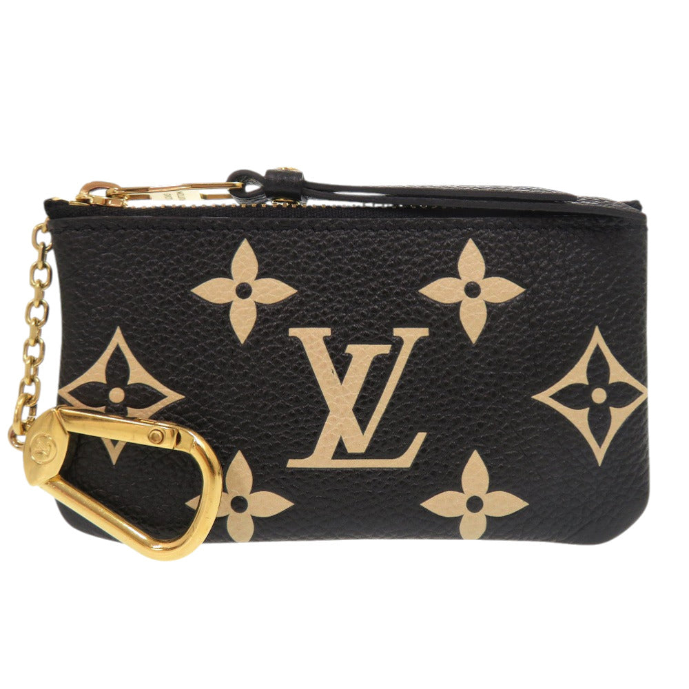 美品 ルイ ヴィトン ポシェットクレ モノグラム アンプラント M80885 ノワール コインケース 黒 LV 0337【中古】LOUIS VUITTON