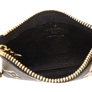 美品 ルイ ヴィトン ポシェットクレ モノグラム アンプラント M80885 ノワール コインケース 黒 LV 0337【中古】LOUIS VUITTON