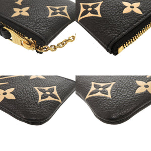 美品 ルイ ヴィトン ポシェットクレ モノグラム アンプラント M80885 ノワール コインケース 黒 LV 0337【中古】LOUIS VUITTON