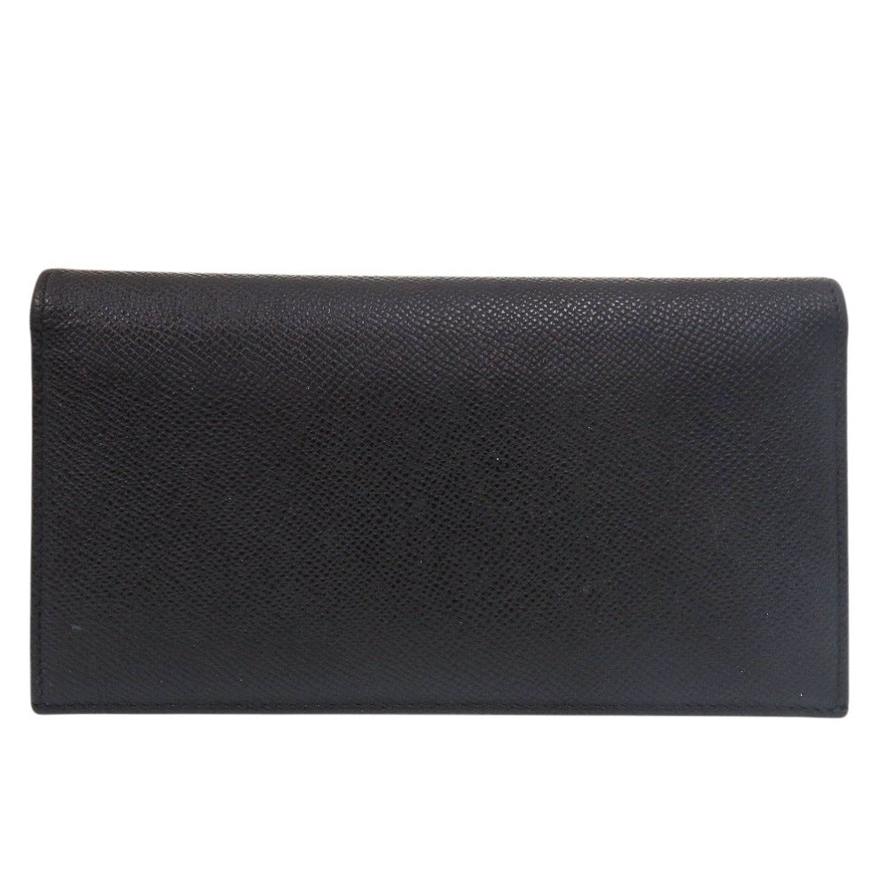 美品 ブルガリ ブルガリブルガリ レザー ブラック 長財布 黒 0338【中古】BVLGARI