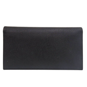 美品 ブルガリ ブルガリブルガリ レザー ブラック 長財布 黒 0338【中古】BVLGARI