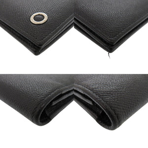 美品 ブルガリ ブルガリブルガリ レザー ブラック 長財布 黒 0338【中古】BVLGARI