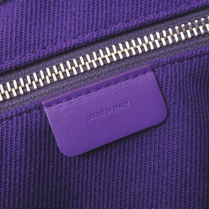 新品同様 バーバリー チェック柄 コットン パープル クラッチバッグ 0354【中古】BURBERRY
