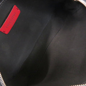 美品 ヴァレンティノ ガラヴァーニ VLTN レザー ブラック ショルダーバッグ 黒 0361【中古】Valentino Garavani