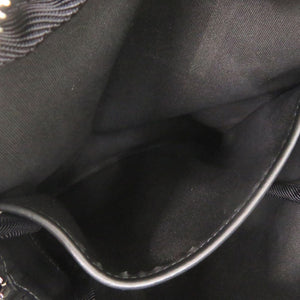 美品 ヴァレンティノ ガラヴァーニ ロゴプリント ナイロン ブラック ホワイト ショルダーバッグ 黒 0362【中古】Valentino Garavani