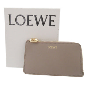 未使用 ロエベ ペブル 24年製 レザー ベージュ コインケース カードケース フラグメントケース 0379【中古】LOEWE