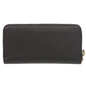 未使用 クロエ アルファベット ラウンドジップ CHC21WP941F57001 レザー ブラック 長財布 黒 0381【中古】Chloe