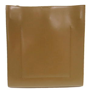 新品同様 ジルサンダー タングル ミディアム ゴールド金具 ショルダーバッグ レザー ブラウン 茶 0393【中古】JIL SANDER