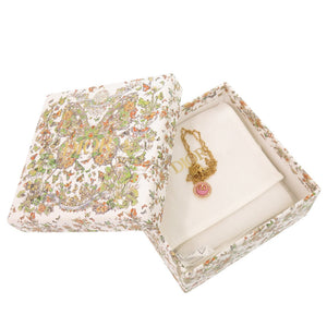 美品 クリスチャン ディオール PETIT CD ロゴ ストーン メタル ピンク ゴールド ネックレス アクセサリー 0398 【中古】 Christian Dior