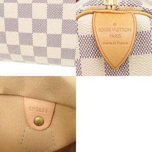 美品 ルイ ヴィトン スピーディ25 ダミエ アズール N41534 ハンドバッグ LV 0403【中古】LOUIS VUITTON