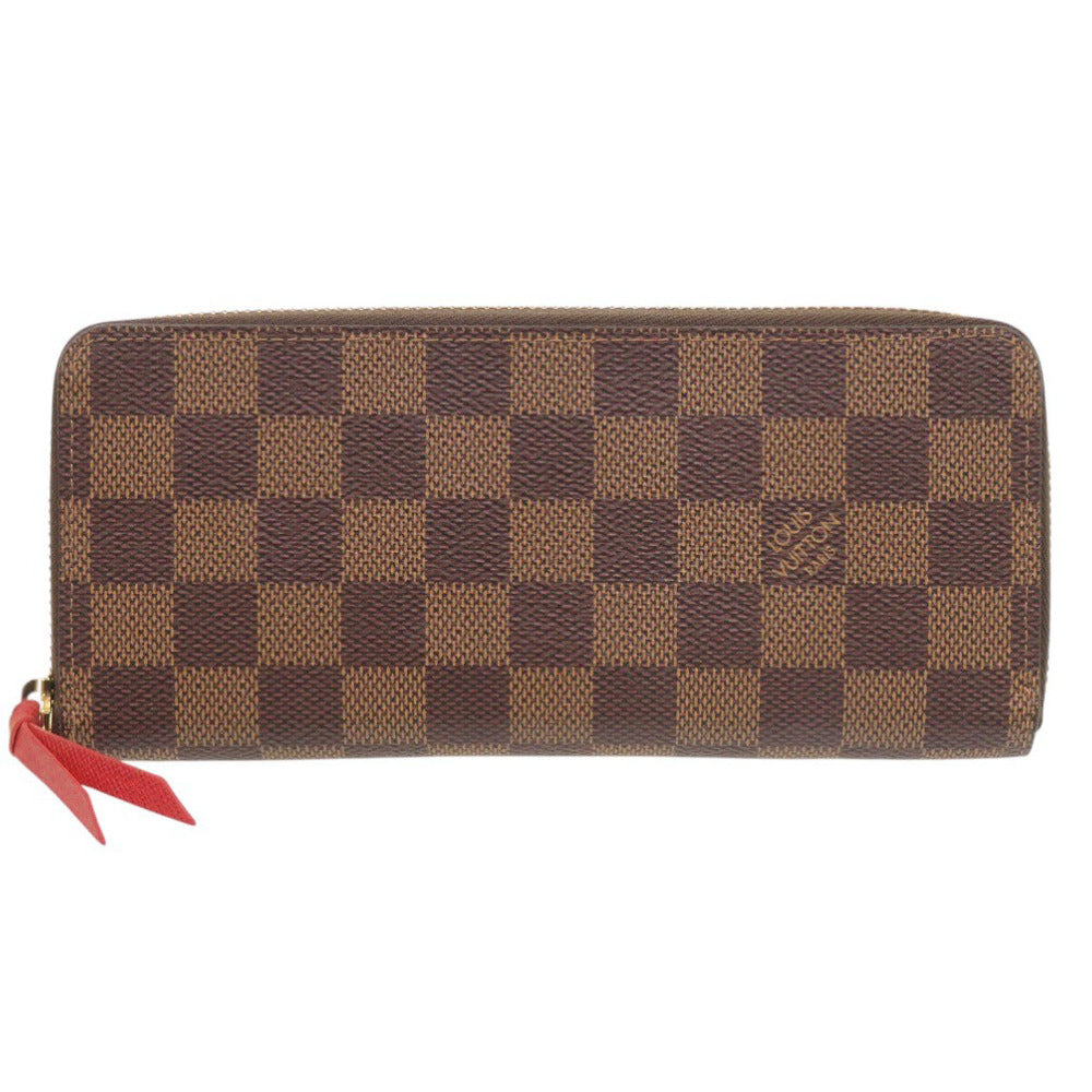美品 ルイ ヴィトン ポルトフォイユ クレマンス ダミエ N60534 スリーズ 長財布 LV 0412【中古】LOUIS VUITTON