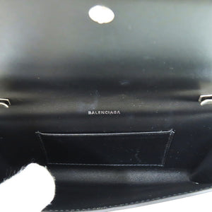 美品 バレンシアガ チェーンショルダーバッグ レオパード 593785 ショルダーバッグ レザー レオパード 0414【中古】BALENCIAGA