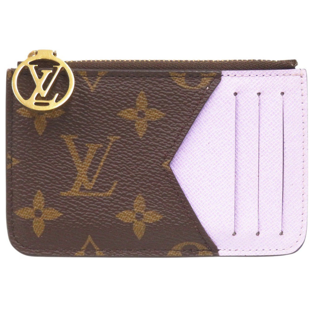 美品 ルイ ヴィトン ポルトカルト ロミー モノグラム M82938 ライラック カードケース 財布 LV 0419【中古】LOUIS VUITTON