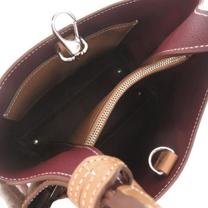 未使用 トッズ Tタイムレス ミニ レザー ブラウン 2WAY ハンドバッグ ショルダーバッグ 茶 0430【中古】TOD’S