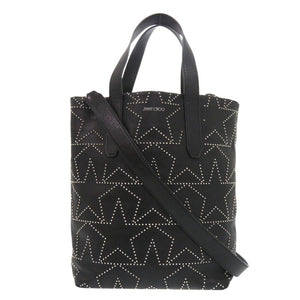 ジミーチュウ ソフィア スタースタッズ レザー ブラック 2way トートバッグ 黒 0441【中古】JIMMY CHOO