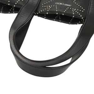 ジミーチュウ ソフィア スタースタッズ レザー ブラック 2way トートバッグ 黒 0441【中古】JIMMY CHOO