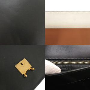 マルニ TRUNK トランク レザー ブラック レッド 2way クラッチ 黒 ショルダーバッグ 0442【中古】MARNI