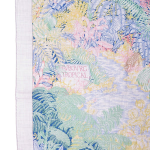 新品同様 エルメス カレ140 カレジェアン フォーブル トロピカル Faubourg Tropical 243602S カシミヤ シルク グリシーヌ スカーフ 0448【中古】HERMES