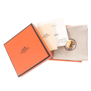 未使用品 エルメス オランプ PM Olympe PM レザー メッキ ホワイト ゴールド イヤーカフ 片耳用 白 金 0459【中古】HERMES