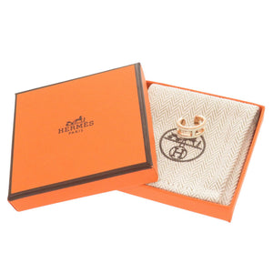 新品同様 エルメス ポップアッシュ ホワイト ローズゴールド金具 イヤーカフ アクセサリー 白 0474 【中古】 HERMES