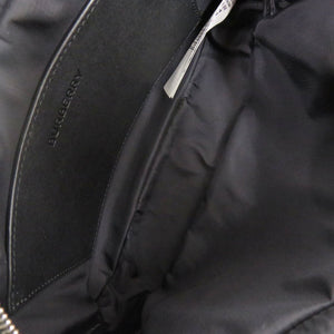美品 バーバリー ロゴ ブラック ボディバッグ ウエストバッグ 黒 0491【中古】BURBERRY メンズ