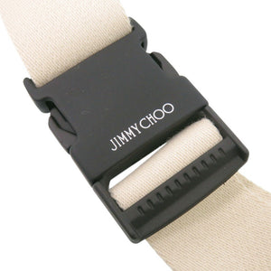 美品 ジミーチュウ デニム ブルー ボディバッグ ウエストバッグ 青 0505【中古】JIMMY CHOO