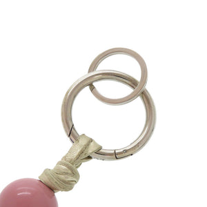 ロエベ タッセル キーホルダー ピンク オレンジ ゴールド プラスチック 0506【中古】LOEWE