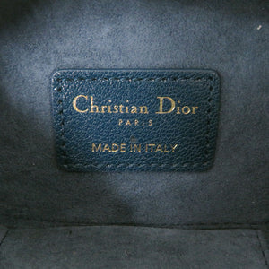 ディオール ミニ サドル 43 MA 0261 レザー ブルー ショルダーバッグ 青 0512【中古】Dior