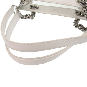 バレンシアガ デューティーフリー 741603 メッシュ レザー ホワイト トートバッグ 白 0515【中古】BALENCIAGA