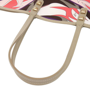 美品 エミリオ プッチ プッチ柄 ポリエステル レザー マルチカラー トートバッグ 0524【中古】Emilio Pucci