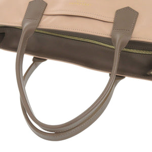 ロンシャン 2way レザー ブラウン ピンクベージュ トートバッグ 0535【中古】Longchamp