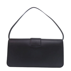 新品同様 ロンシャン ボックストロット ワンショルダーバッグ レザー ブラック ハンドバッグ 黒 0536【中古】Longchamp