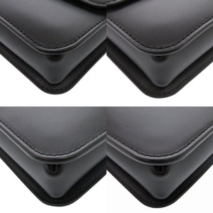 新品同様 ロンシャン ボックストロット ワンショルダーバッグ レザー ブラック ハンドバッグ 黒 0536【中古】Longchamp
