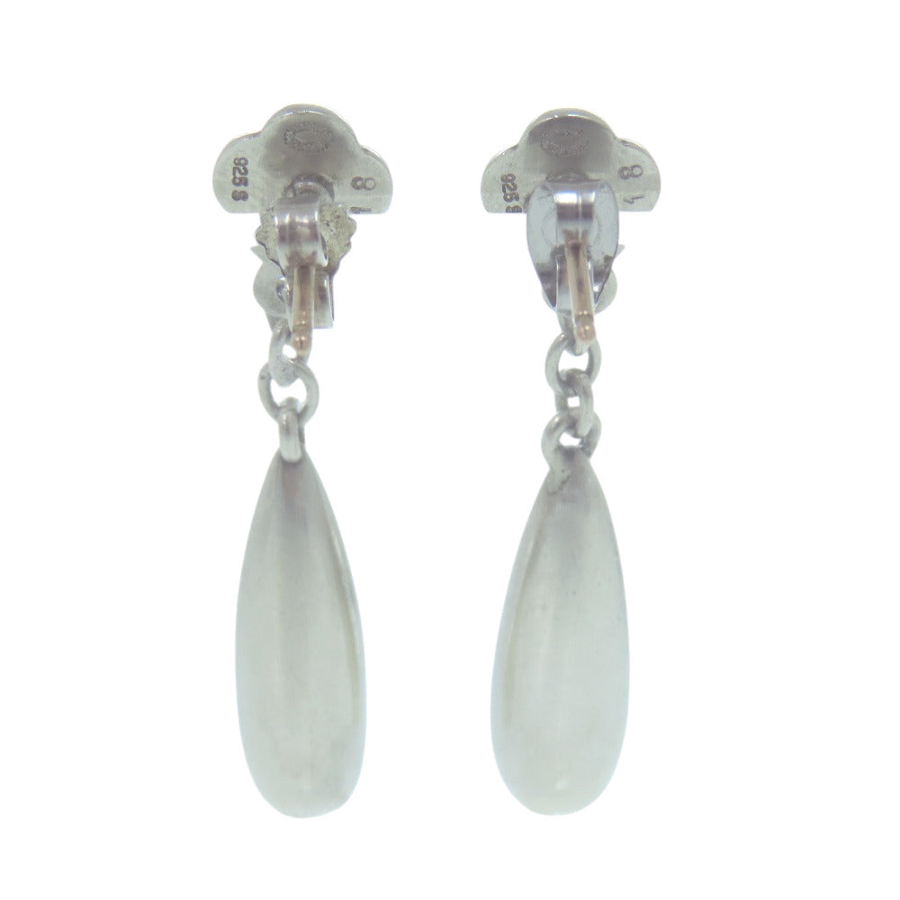 美品 ジョージジェンセン フラワーモチーフピアス 18 シルバー925 シルバー 0545【中古】Georg Jensen