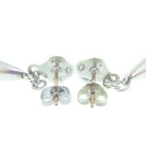 美品 ジョージジェンセン フラワーモチーフピアス 18 シルバー925 シルバー 0545【中古】Georg Jensen