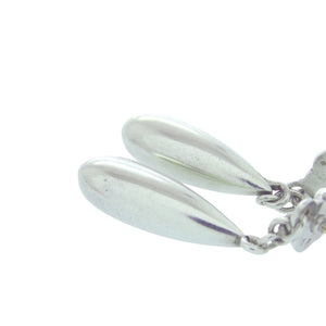 美品 ジョージジェンセン フラワーモチーフピアス 18 シルバー925 シルバー 0545【中古】Georg Jensen