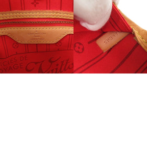 ルイ ヴィトン ネヴァーフルMM モンモノグラム レッド トートバッグ LV 0552【中古】LOUIS VUITTON