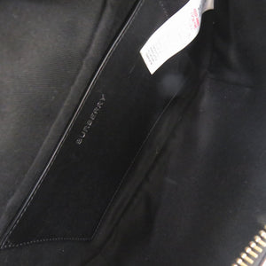 美品 バーバリー PVC/レザー ブラック ボディバッグ ウエストバッグ 黒 0570【中古】BURBERRY メンズ