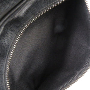 美品 バーバリー PVC/レザー ブラック ボディバッグ ウエストバッグ 黒 0570【中古】BURBERRY メンズ