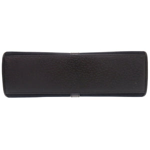 美品 グッチ ジャッキー コットンキャンバス レザー ブラック ショルダーバッグ 黒 0603【中古】GUCCI