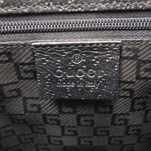 美品 グッチ ジャッキー コットンキャンバス レザー ブラック ショルダーバッグ 黒 0603【中古】GUCCI