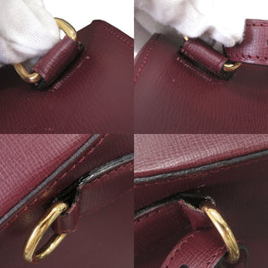 美品 カルティエ マストライン レザー ボルドー リュック デイパック 0614【中古】CARTIER