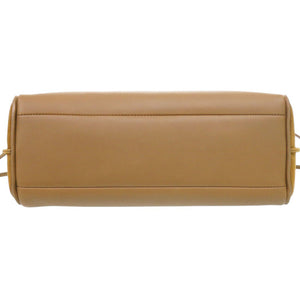 美品 ロンシャン ペネロペ ファンテジー ベルベット/レザー ブラウン トートバッグ 茶 0630【中古】Longchamp