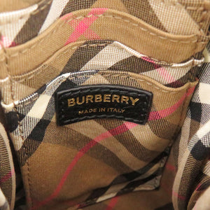 新品同様 バーバリー 8084040 レザー ブラック ショルダーバッグ フォンポーチ 黒 0641【中古】BURBERRY
