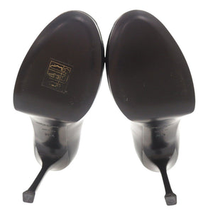美品 イヴ サンローラン サイズ35 1/2 パテントレザー ブラック パンプス ハイヒール 黒 0666【中古】YVES SAINT LAURENT